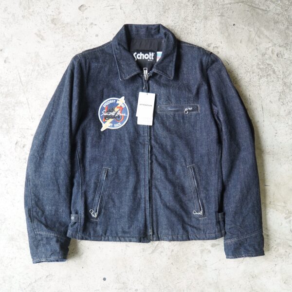SCHOTT DENIM TRUCKER MORTERCYCLE JACKET