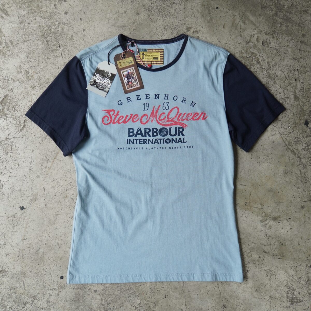 BARBOUR INTERNATIONAL STEVE McQUEEN T-SHIRT - SMITHSVINTAGECLUB