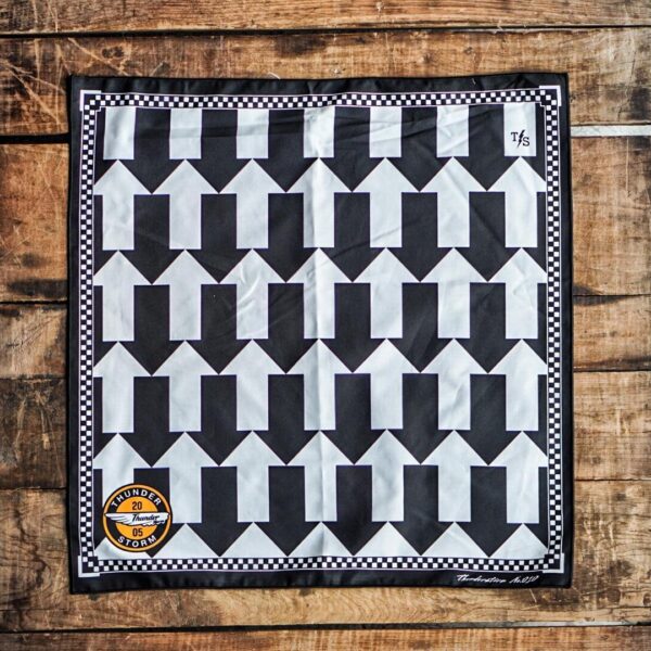 ผ้าเช็ดหน้าลาย ARROW(BLACK)