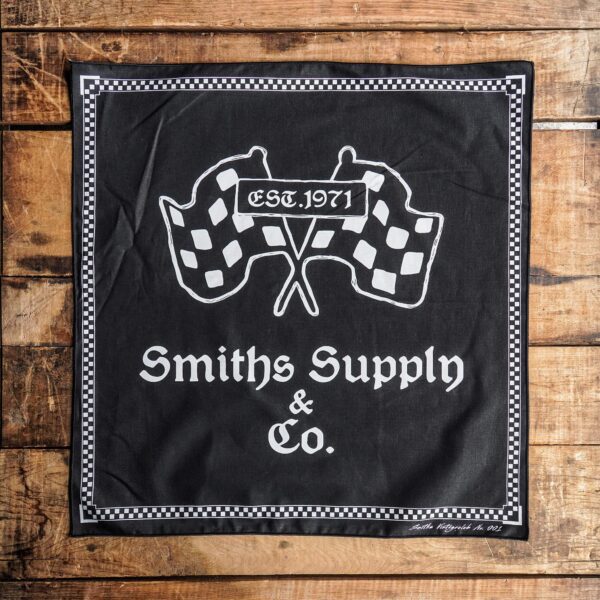 ผ้าเช็ดหน้า Smiths Supply&Co. FLAG(BLACK)
