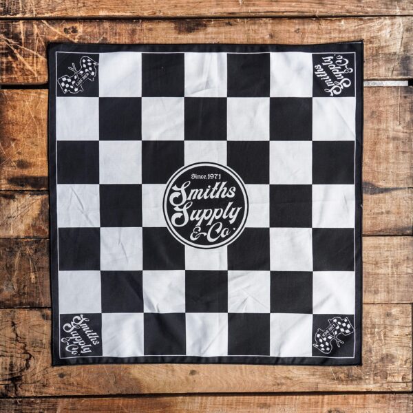 ผ้าเช็ดหน้า Smiths Supply&Co. Checker(BLACK)
