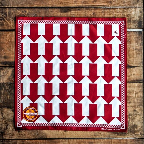 ผ้าเช็ดหน้าลาย ARROW(RED)