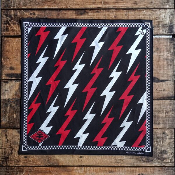 ผ้าเช็ดหน้าลาย THUNDERSTORM(BLACK)