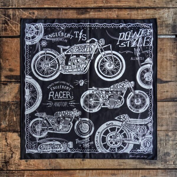 ผ้าเช็ดหน้าลาย ENGLEBERT(BLACK)