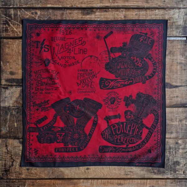 ผ้าเช็ดหน้าลาย DULUXE(RED)