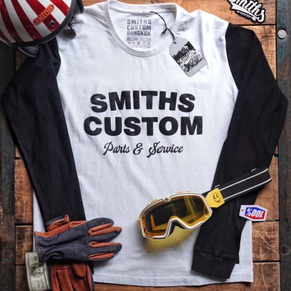 SMITHS CUSTOM LONG SLEEVE TSHIRT NO.3 - WHITE