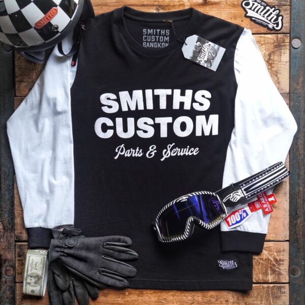 SMITHS CUSTOM LONG SLEEVE TSHIRT NO.3 - BLACK