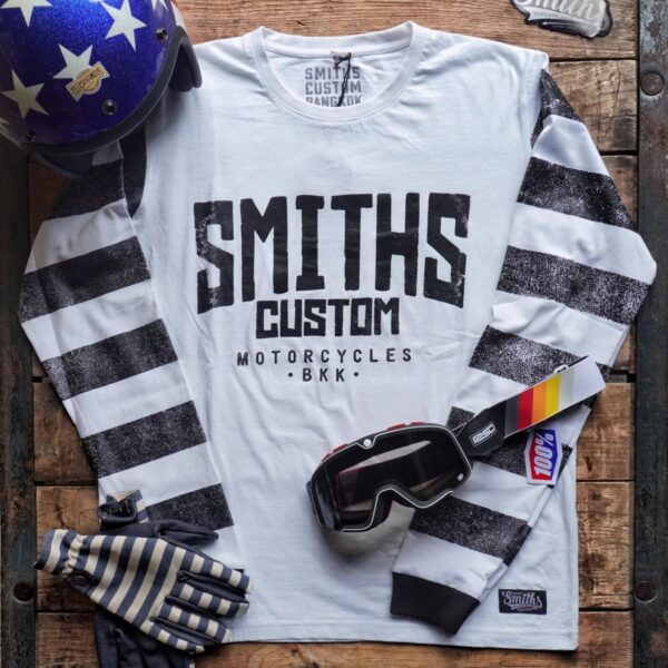 SMITHS CUSTOM LONG SLEEVE TSHIRT NO.1 - WHITE