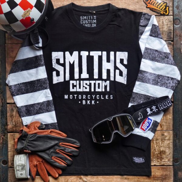 SMITHS CUSTOM LONG SLEEVE TSHIRT NO.1 - BLACK