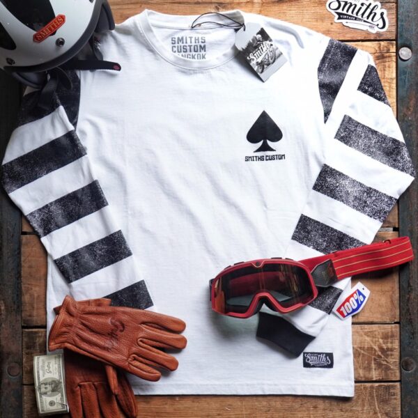 SMITHS CUSTOM LONG SLEEVE TSHIRT NO.2 - WHITE