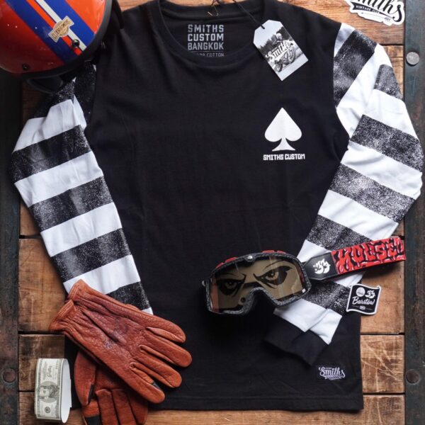 SMITHS CUSTOM LONG SLEEVE TSHIRT NO.2 - BLACK